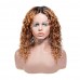 Uglam 1B/30 Bob T Part Lace Wigs Water Wave Hair