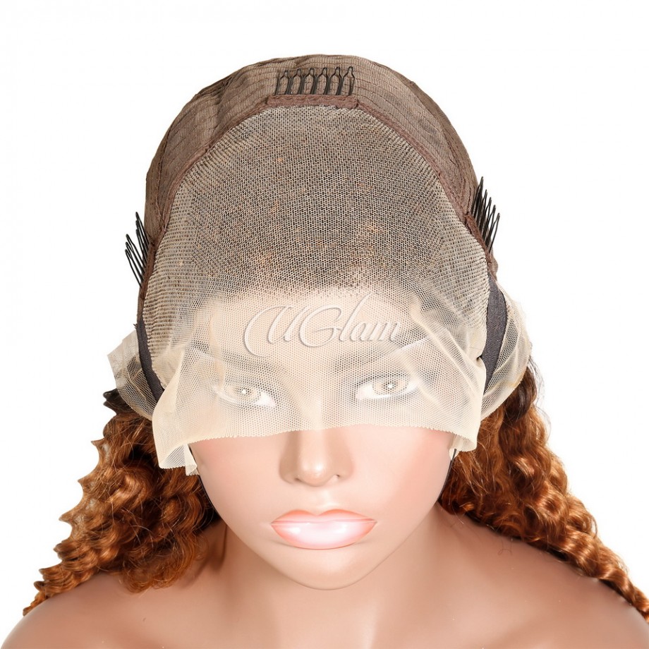 Uglam 1B/30 13x4  Lace Frontal Wig Deep Wave