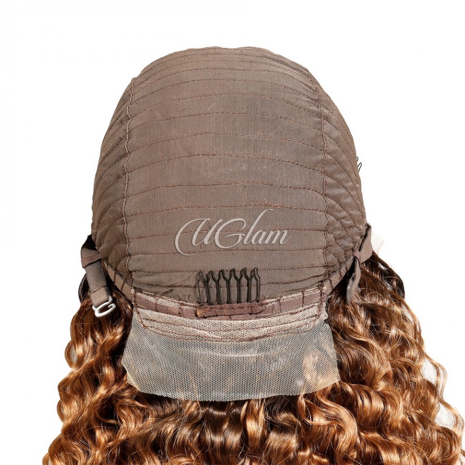 Uglam 1B/30 13x4  Lace Frontal Wig Deep Wave