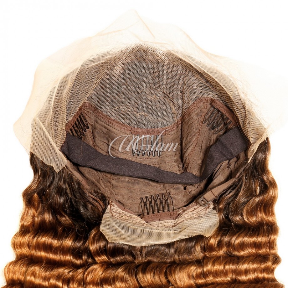 Uglam 1B/30 13x4  Lace Frontal Wig Deep Wave