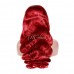 Uglam Reddish Transparent 13x4  Lace Frontal Wig Body Wave 