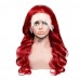 Uglam Reddish Transparent 13x4  Lace Frontal Wig Body Wave 