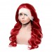 Uglam Reddish Transparent 13x4  Lace Frontal Wig Body Wave 