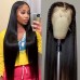 32 34 36 Inch Long Straight 13x4 Transparent Lace Full Frontal Wigs