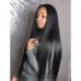 32 34 36 Inch Long Straight 13x4 Transparent Lace Full Frontal Wigs