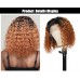 Uglam 1B/30 Bob T Part Lace Wigs Water Wave Hair