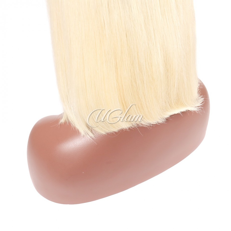 Uglam 613 Blonde Color 13X4 Lace Front Bob Wig Straight