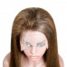 Human Hair 13x4 Transparent Lace Front  #4 Brown Color Straight Wigs