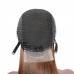 Human Hair 13x4 Transparent Lace Front  #6 Color Straight Wigs