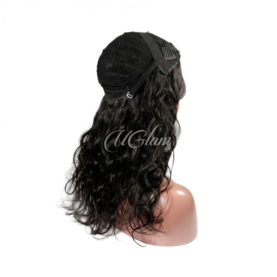 U Part Body Wave Human Hair Wig