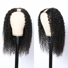 U Part Deep Wave Human Hair Wig