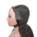 U Part Kinky Straight Human Hair Wig