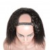 U Part Kinky Straight Human Hair Wig