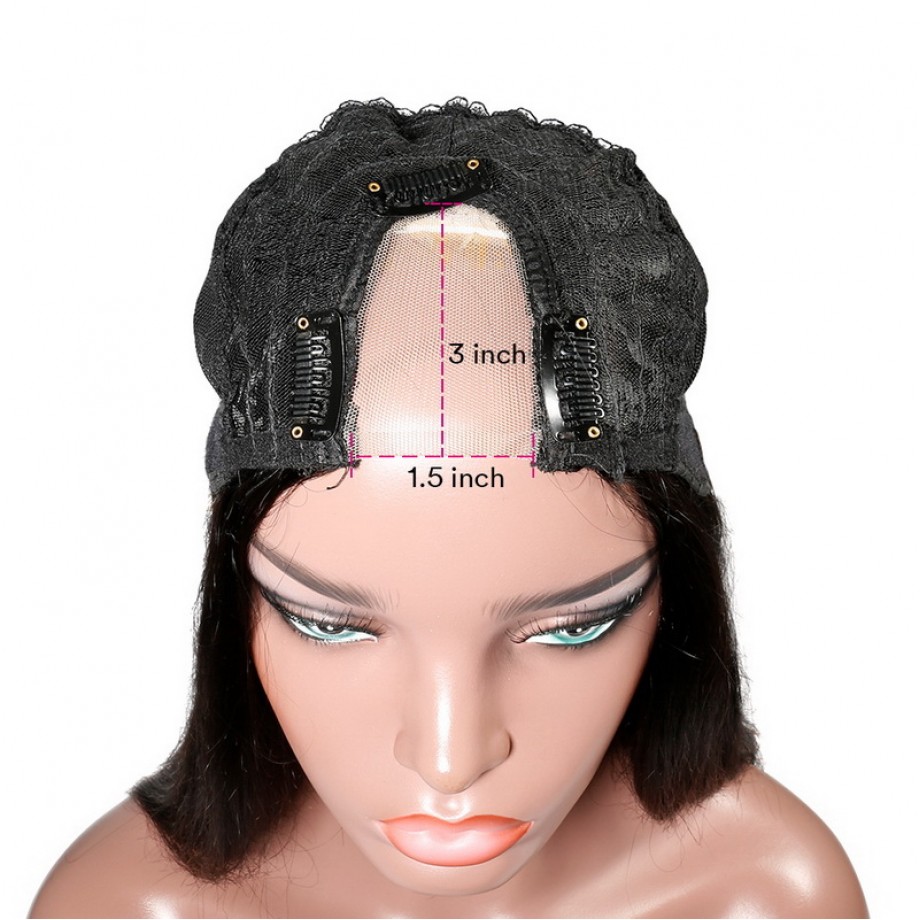 Uglam U Part Wig Straight