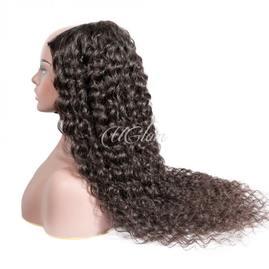Uglam Deep Wave Curly V Part Wigs