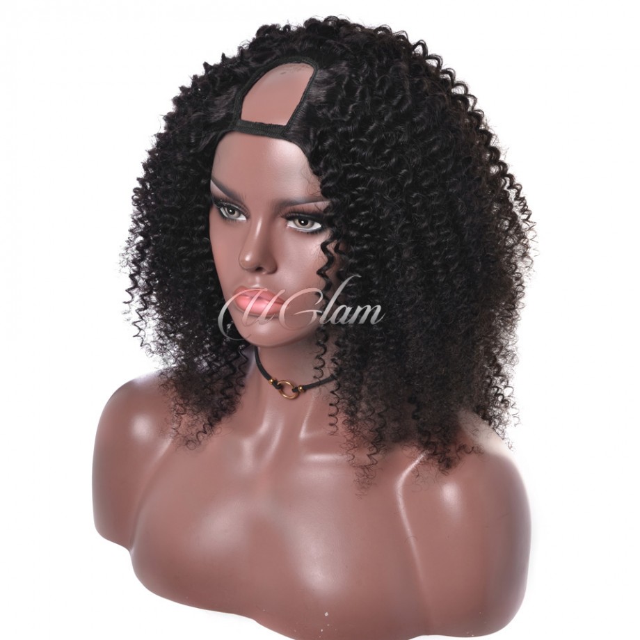 Uglam Afro Kinky Curly U&V Part Wigs