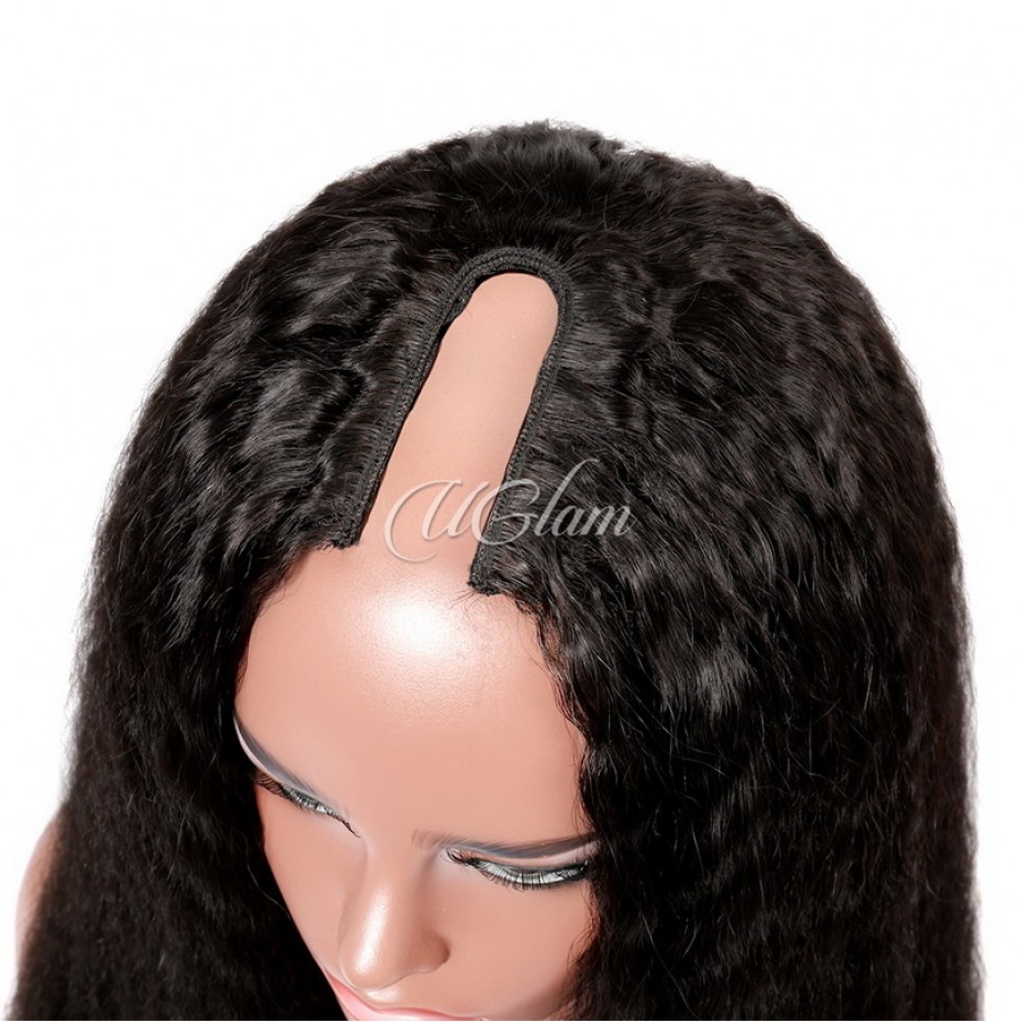 Uglam Kinky Straight U&V Part Wigs
