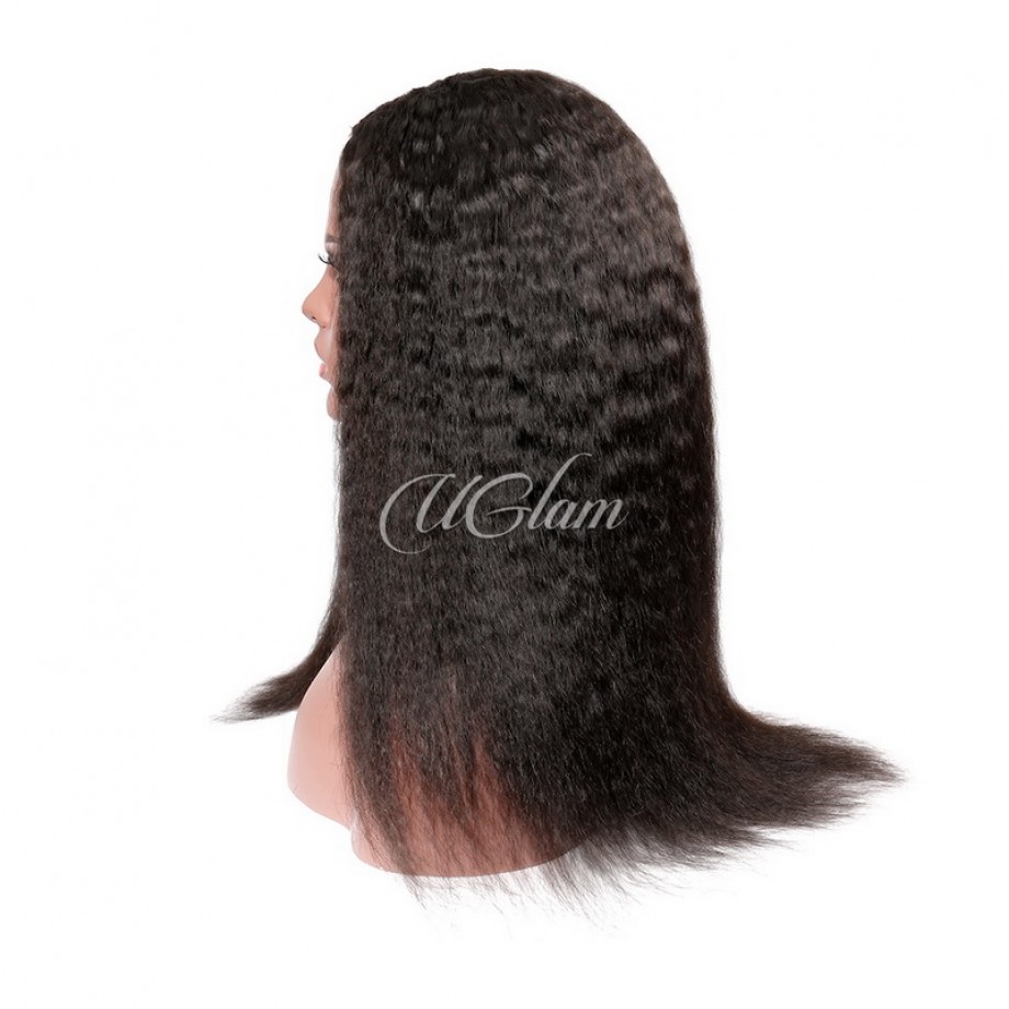 Uglam Kinky Straight U&V Part Wigs