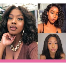 Uglam Clearance 360 Lace Frontal Wigs Body Wave/Deep Wave 180% Density