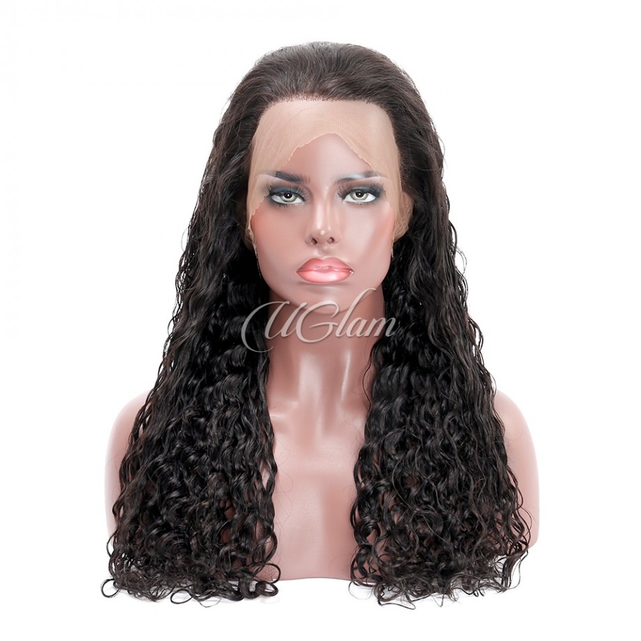 Uglam Clearence 360 Lace Front  Wig Deep Wave 250% Density 