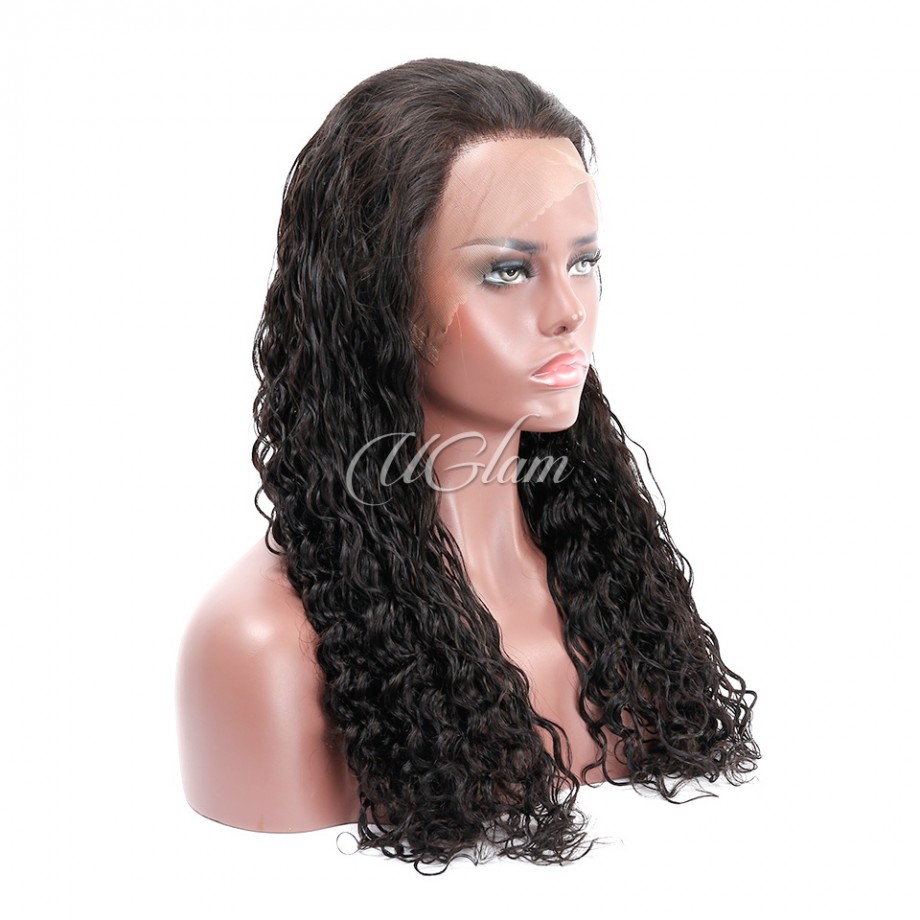 Uglam Buy 1 Get 1 Free Clearence 360 Lace Front  Wig Deep Wave 250% Density 