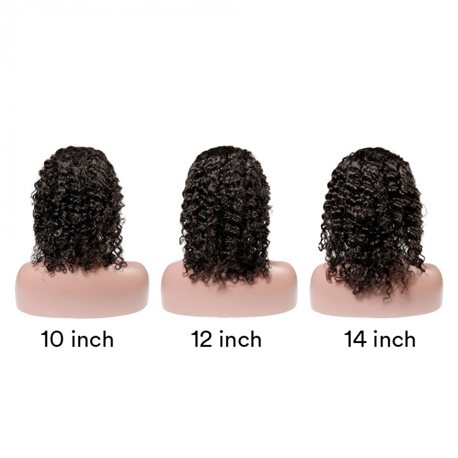 Uglam Bob Lace Front Wigs 250% Density Deep Wave 