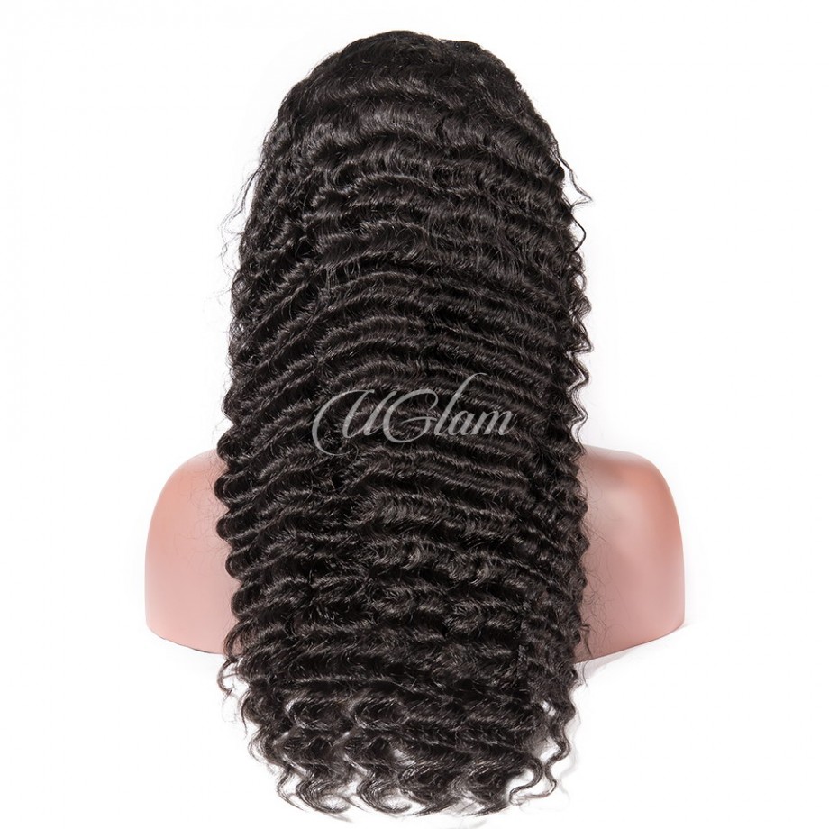 Uglam 360 Lace Front Wigs Deep Wave 180% Density