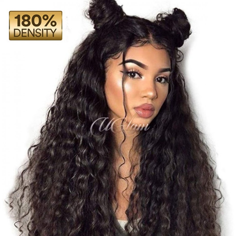 Uglam Buy 1 Get 1 Free 360 Lace Front Wigs Loose Wave 180% Density