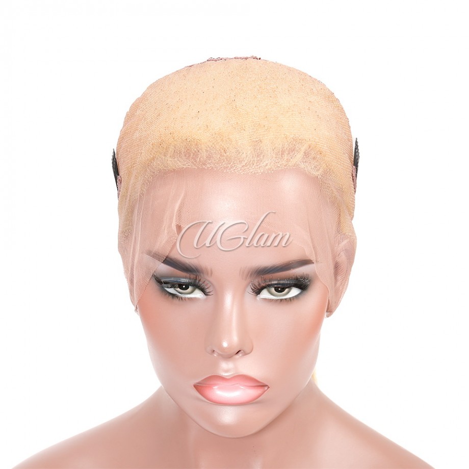 Uglam 360 Lace Front Wigs 613 Honey Blonde Color Straight 150% Density