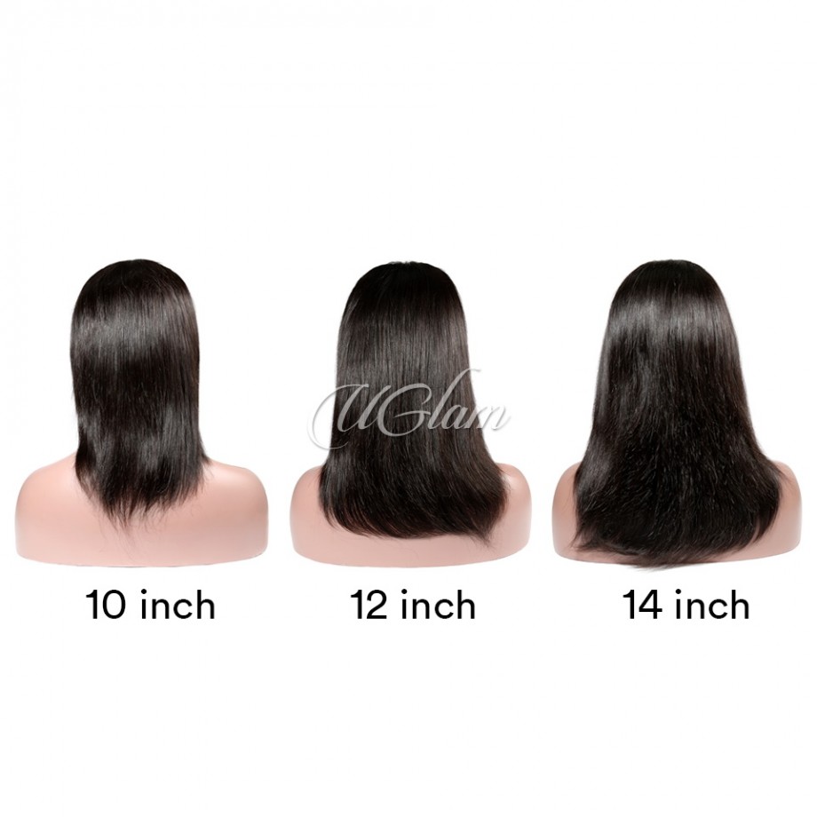 Virgin 13x4 Lace Frontal Human Hair Wigs 2PCS