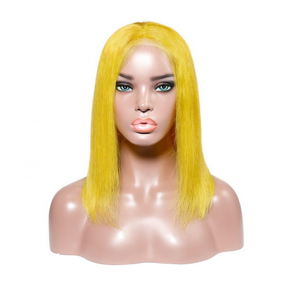 Uglam Color 4X4 Lace Front Bob Wig Straight