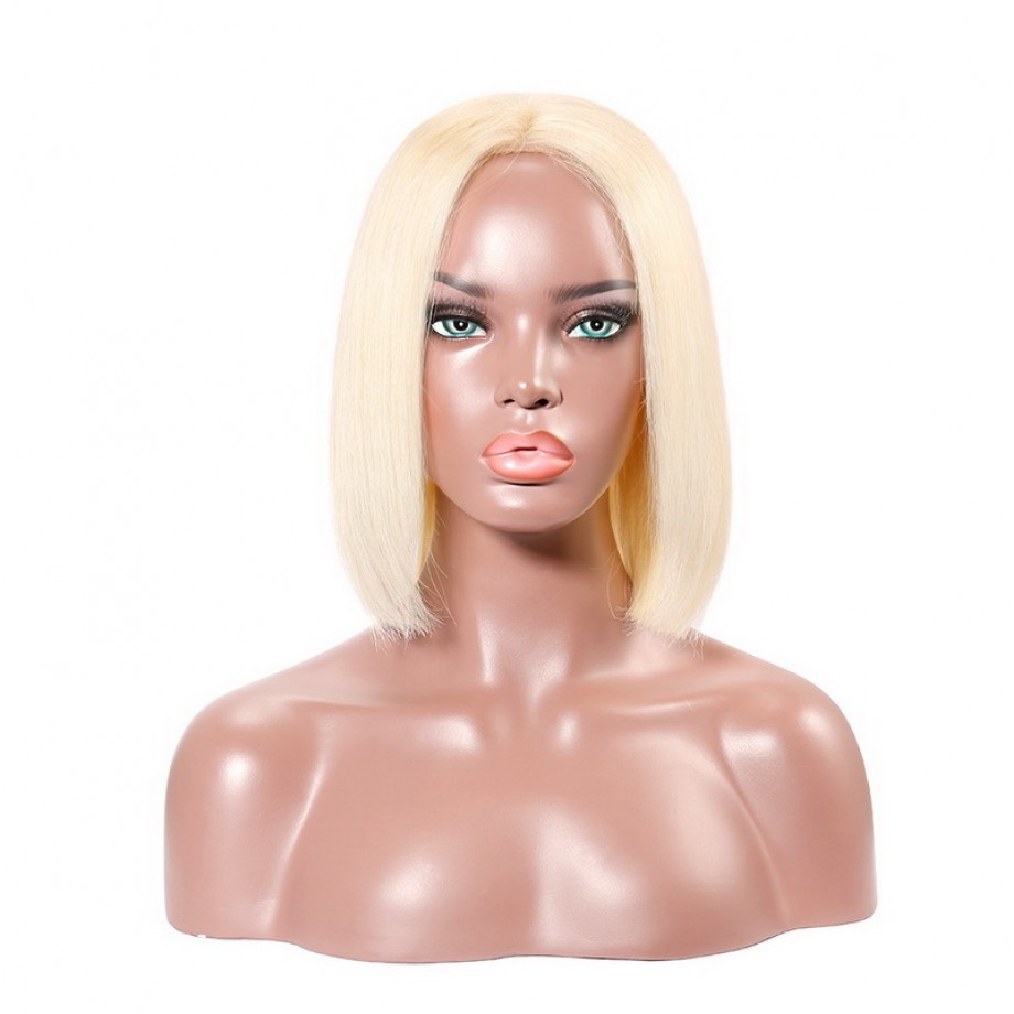Uglam Color 4X4 Lace Front Bob Wig Straight