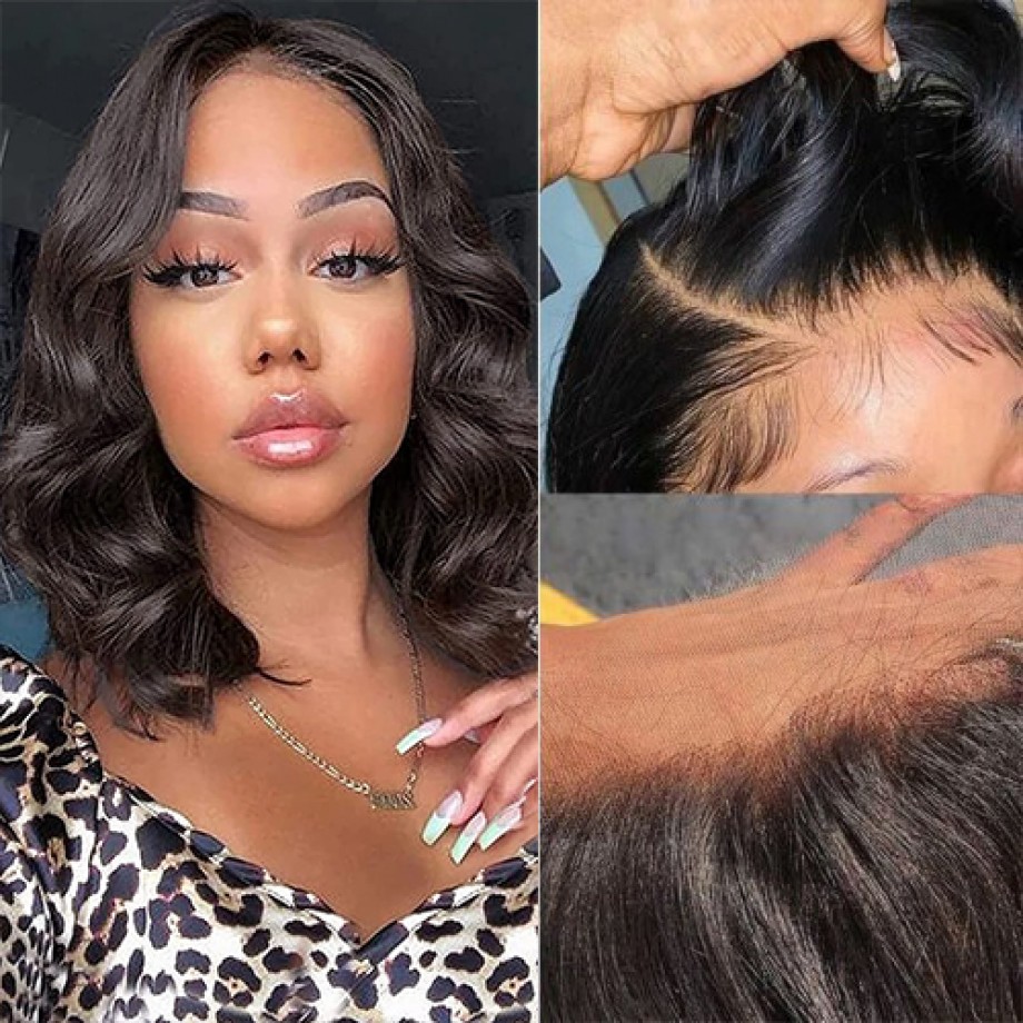 Uglam Transparent Lace Closure Wig Body Wave