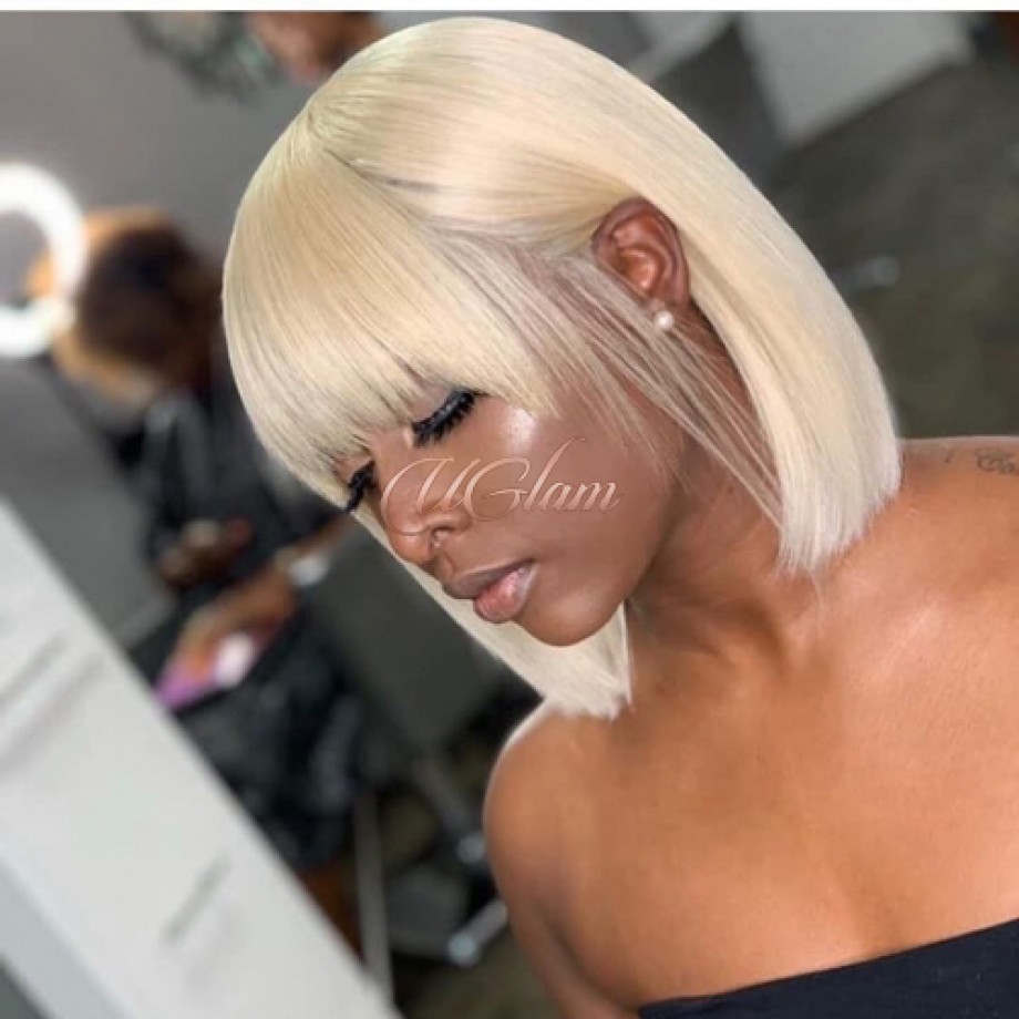 lace front wigs with bangs