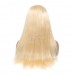 Virgin 13X4 Lace Front #613 Blonde Color Straight Human Hair Wigs 150% Density