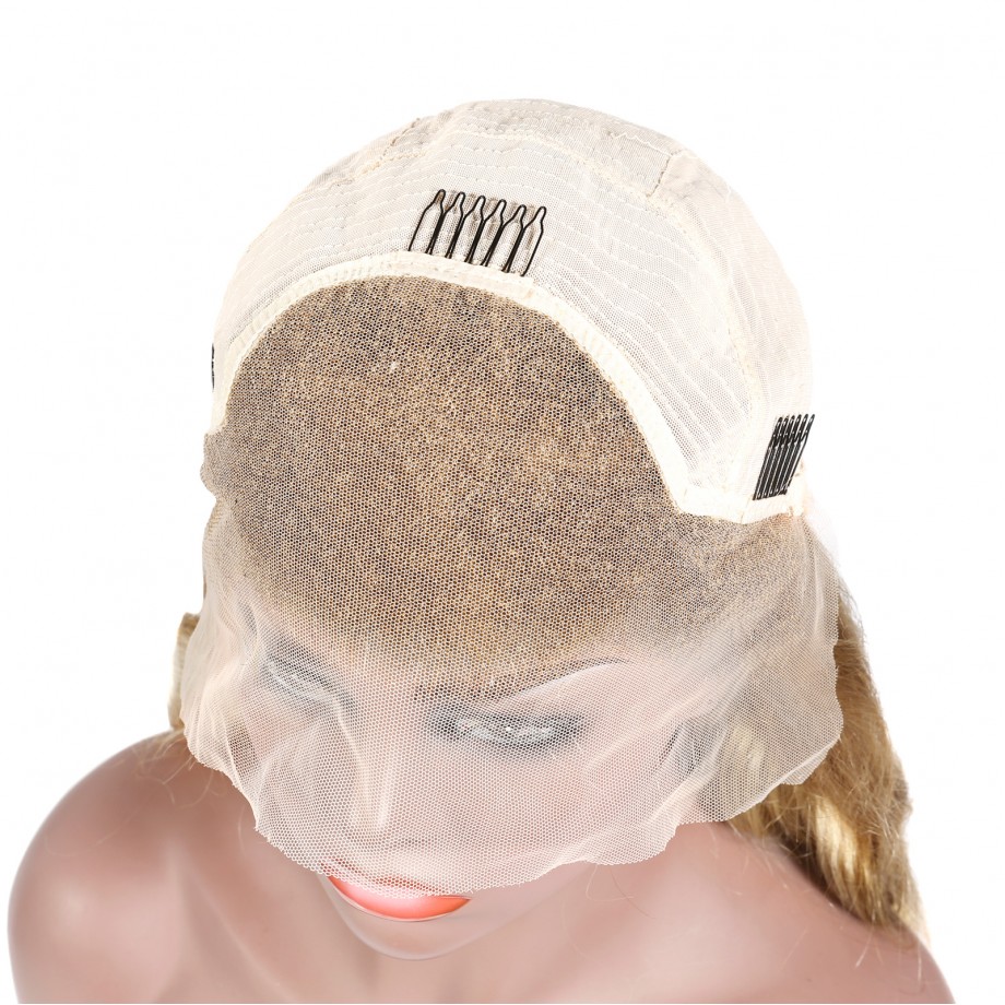 Uglam 13X4 Lace Front Wigs 30/613 Blonde Color Body Wave 