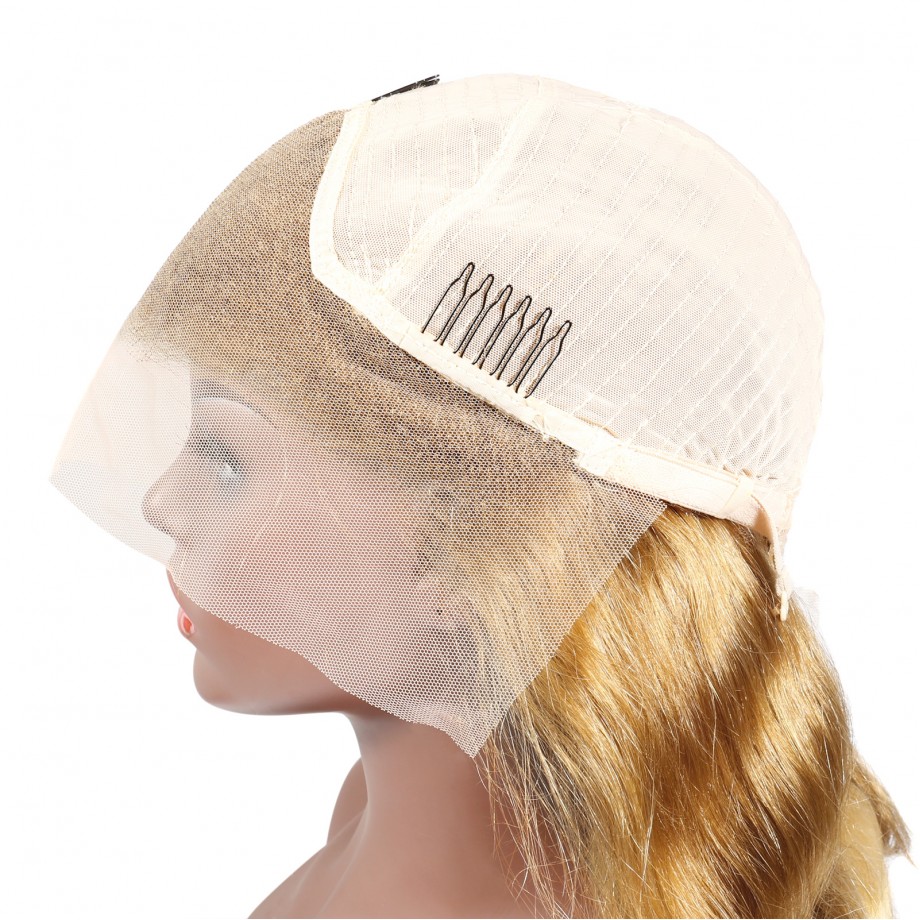 Uglam 13X4 Lace Front Wigs 30/613 Blonde Color Body Wave 
