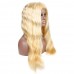 Uglam 13X4 Lace Front Wigs 613 Blonde Color Body Wave 150% Density