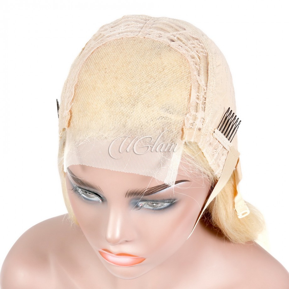 Virgin 4x4 5x5 Lace Closure #613 Blonde Color Straight Human hair WIgs