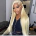 Virgin 4x4 5x5 Lace Closure #613 Blonde Color Straight Human hair WIgs