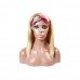 Uglam 613 Color Headband Bob Wigs Straight No PrePlucked Hairline