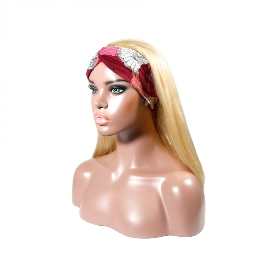 Uglam 613 Color Headband Bob Wigs Straight No PrePlucked Hairline