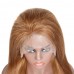 Human Hair 13x4 Transparent Lace Front #8 Color Straight Wigs
