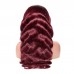 Uglam 13x4 Lace Front Wigs 99j Color Body Wave Hair