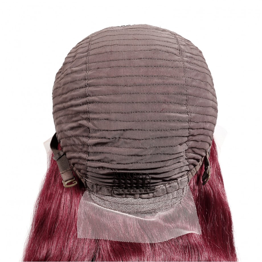 Uglam 13x4 Lace Front Wigs 99j Color Body Wave Hair