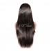 Uglam Machine Made Wigs Straight With Bangs