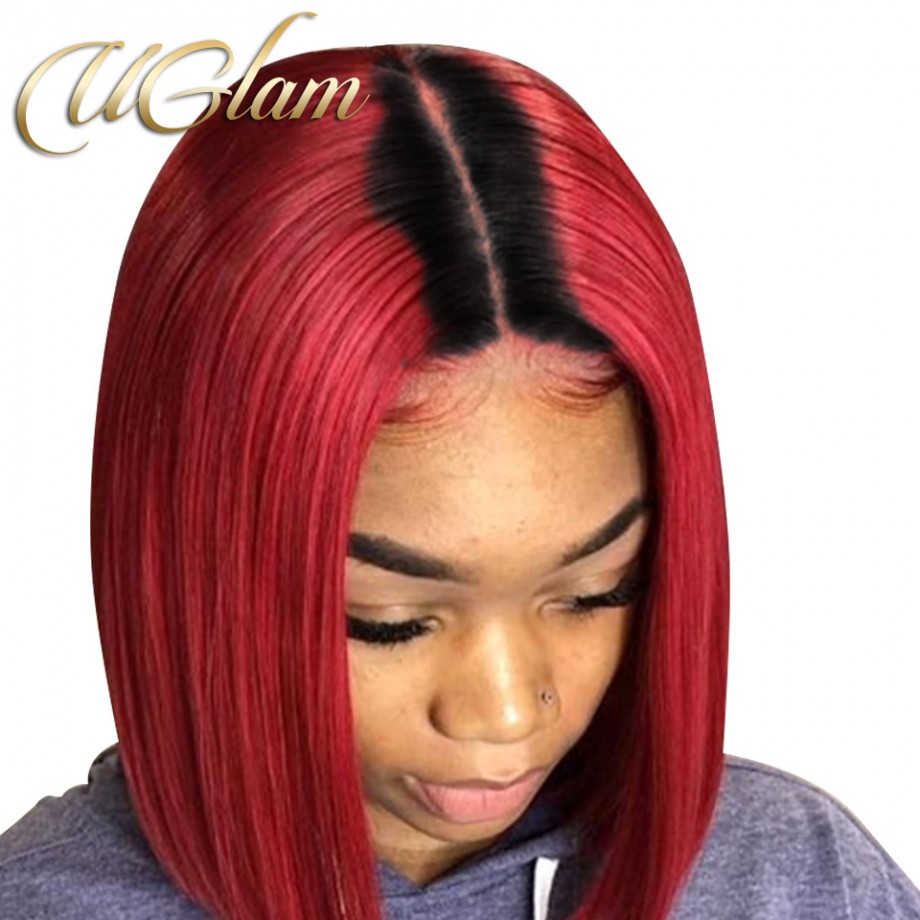 red and black wig