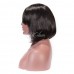 Uglam Bob Transparent Lace Front Wigs With Bangs