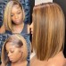 Uglam 2x6 SDD Bone Straight Colored Transparent Lace Closure Bob Wigs