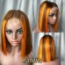Uglam 2x6 SDD Bone Straight Colored Transparent Lace Closure Bob Wigs